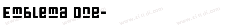 Emblema One字体转换